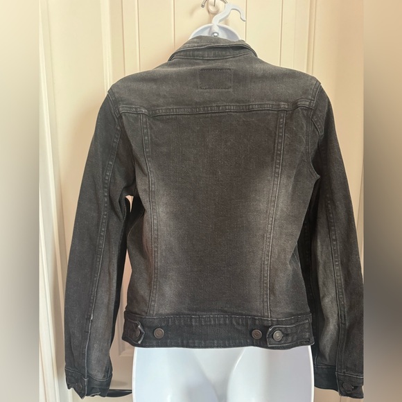 Levi Strauss Type 3 Trucker Jacket Black Denim Womens M with Hand Warmers, Sz M - Picture 4 of 7